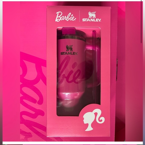 BARBIE STANLEY 2024 PINK 40 OZ COLLECTOR TUMBLER CUP NEW IN BOX - Picture 6 of 6